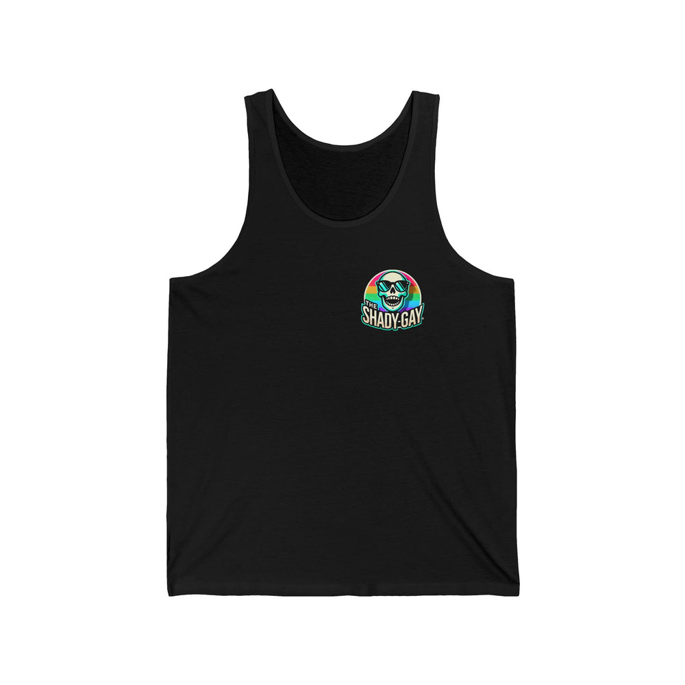 The Shady Gay Fitted Tank Top - The Gay Fan Club® 