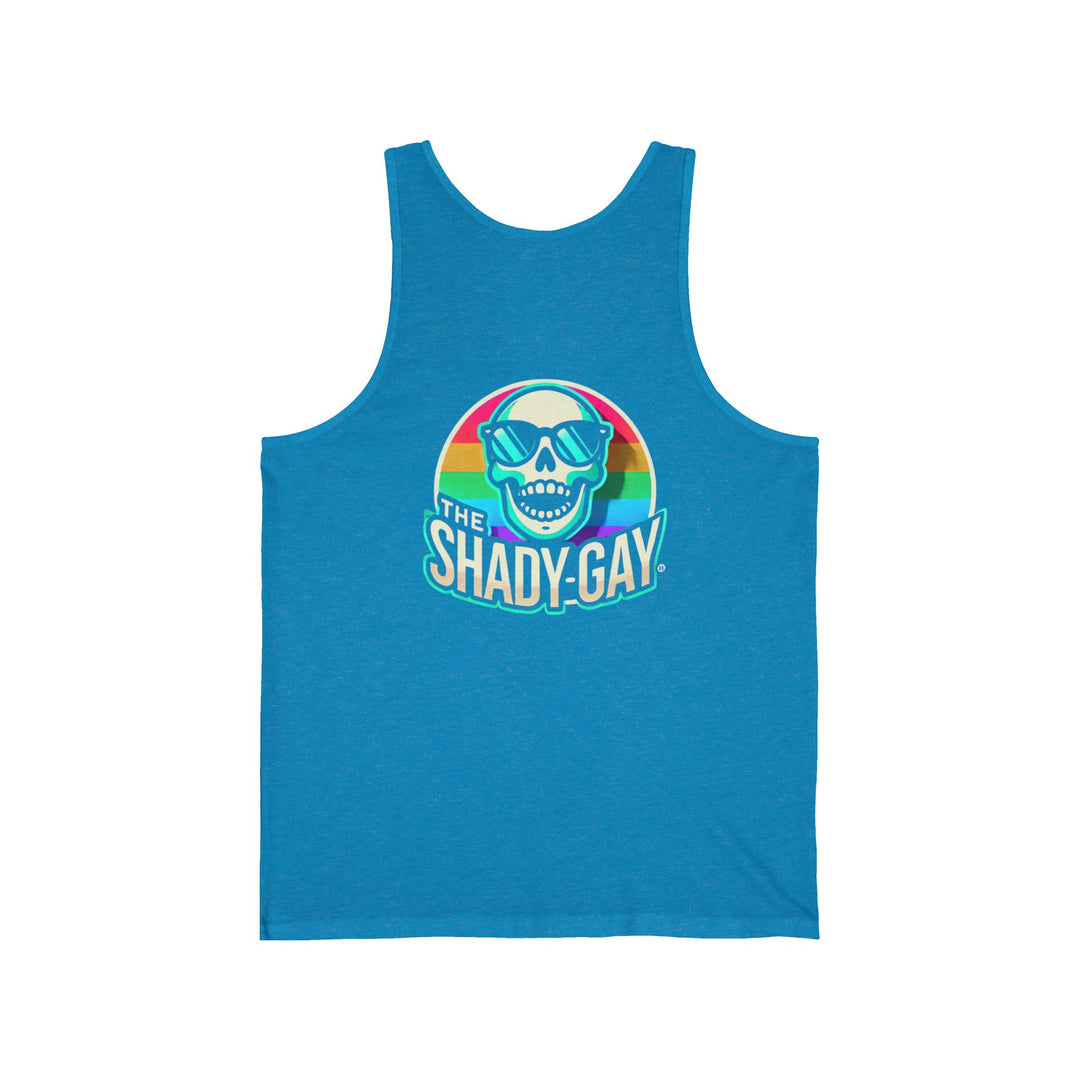 The Shady Gay Fitted Tank Top - The Gay Fan Club® 