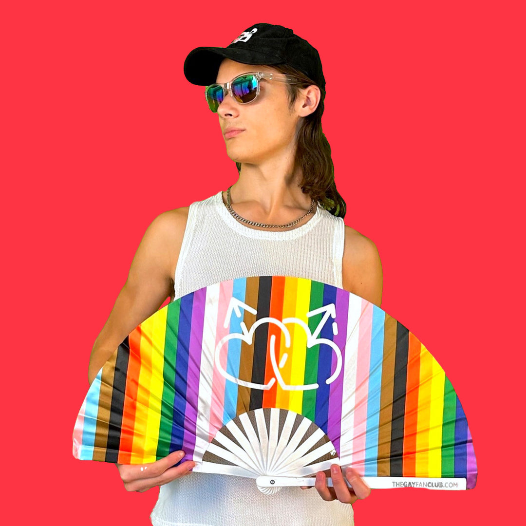 Equality Rainbow Fan | Pride Flag Fan - The Gay Fan Club