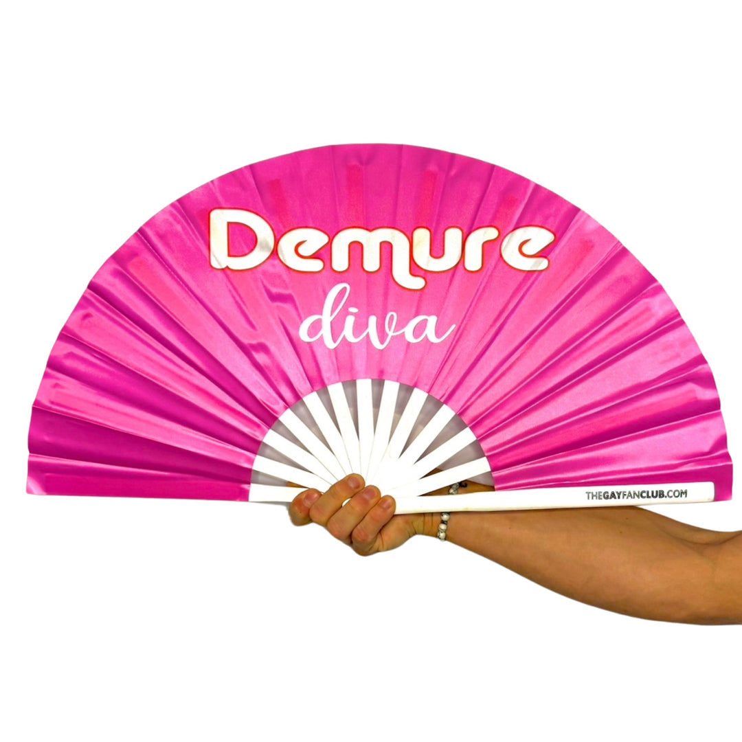 Demure Diva Fan - very demure pink hand fan Jools Lebron TikTok- The Gay Fan Club®