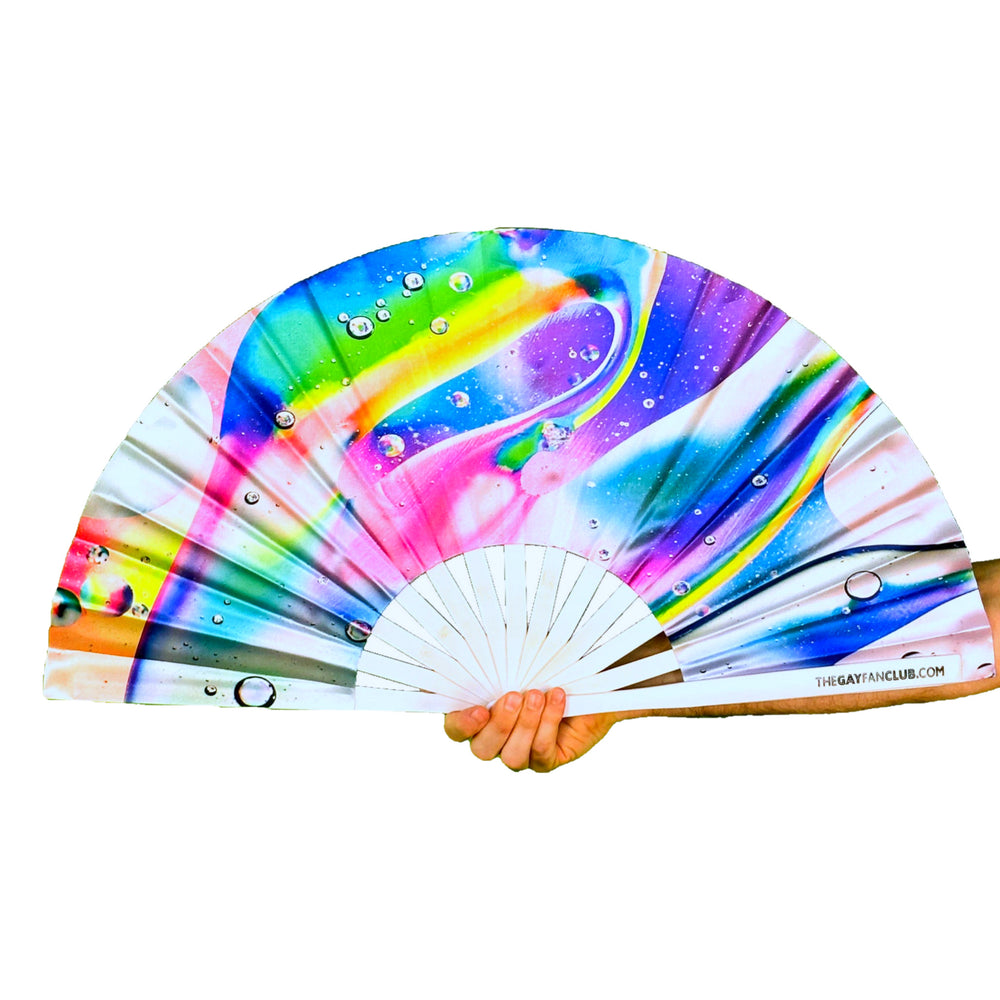 Energy Fan (UV) | Black light UV reactive Rave Hand Fan | The Gay Fan Club