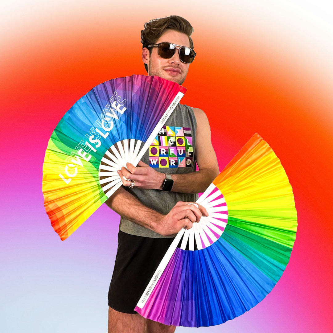 Pride Essentials 2 Fan Pack - Hand Fans for Pride - The Gay Fan Club