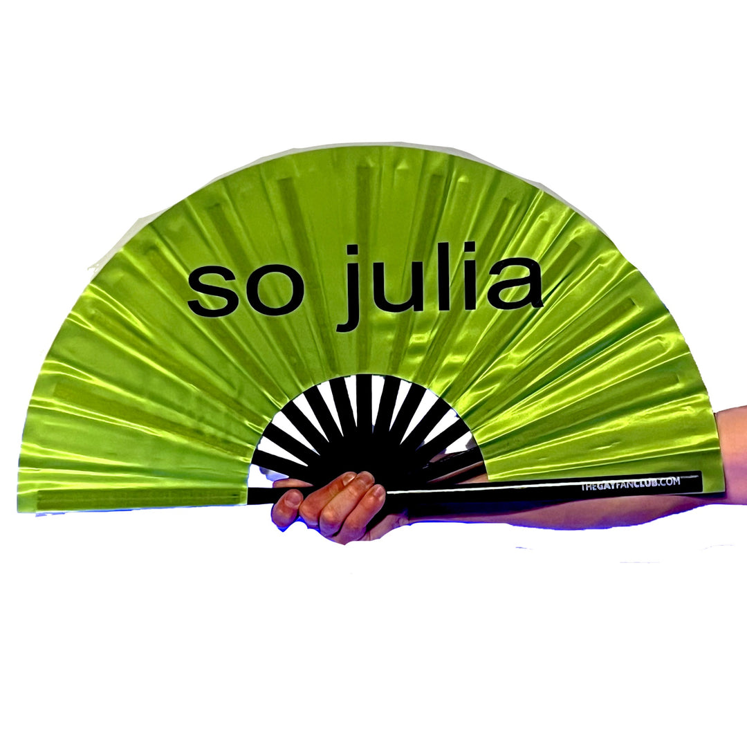 So Julia Fan - Charli XCX inspired hand fan - The Gay Fan Club