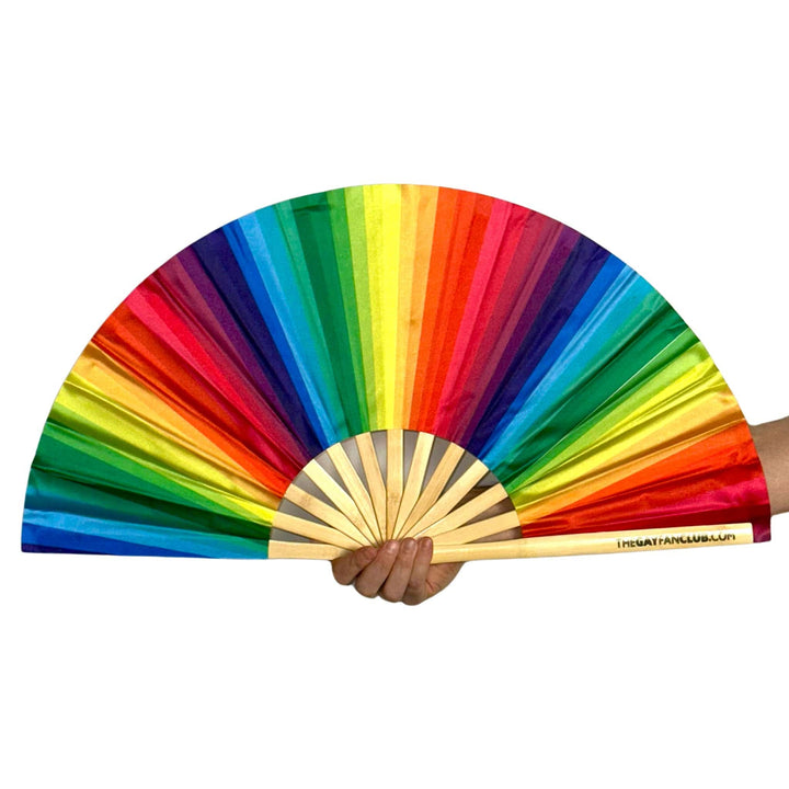Abanico de mano del orgullo arcoíris