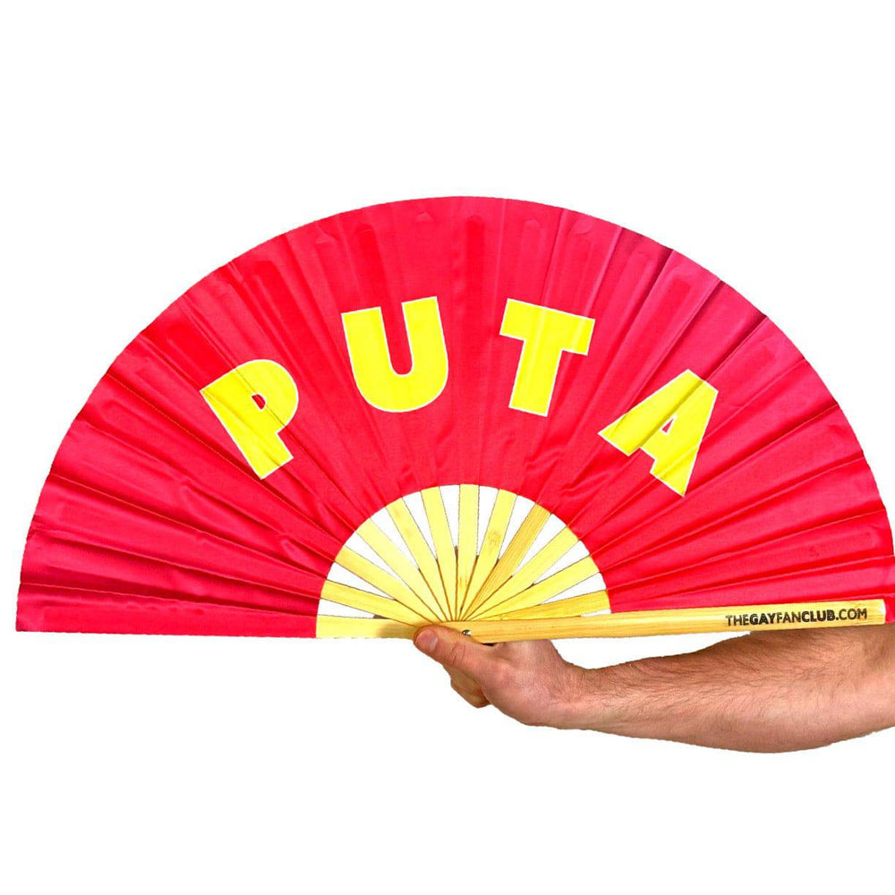 Puta Fan - funny latin clack fan - bitch hand fan - The Gay Fan Club