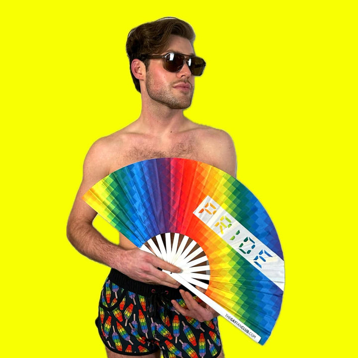Pride Rainbow Fan