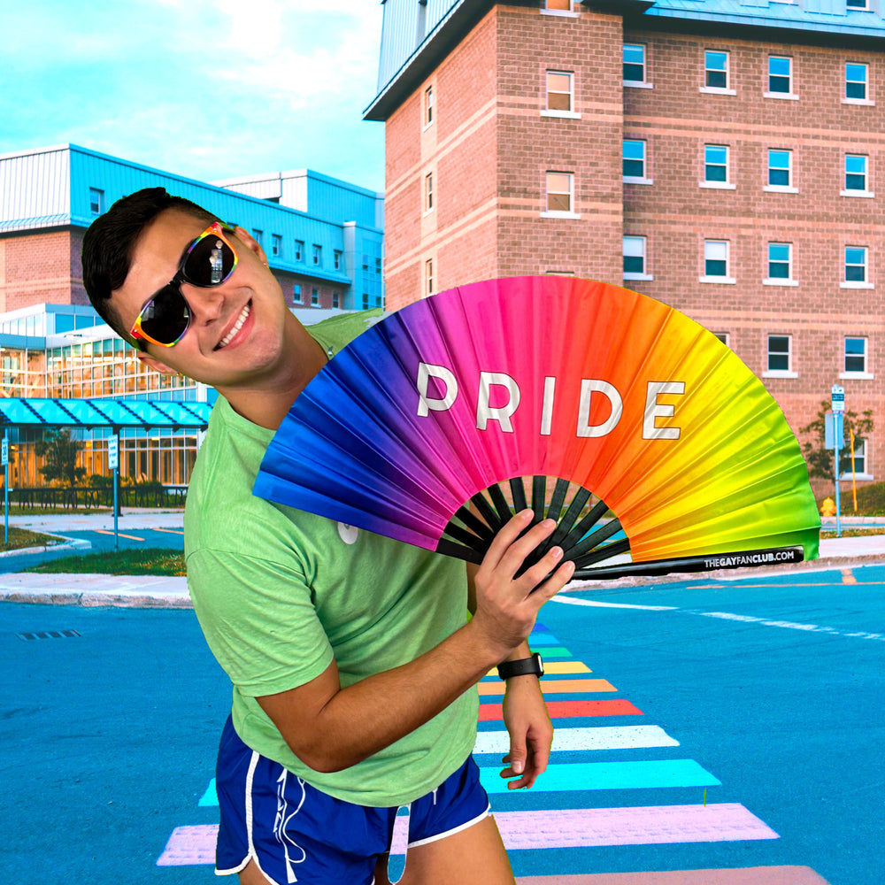 Pride Festival Fan | Rainbow Hand Fans at The Gay Fan Club
