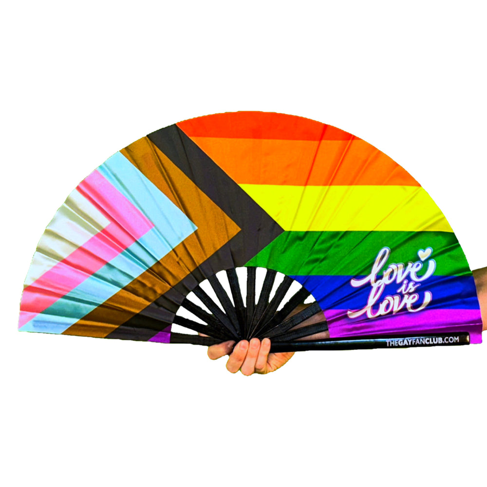 Love Is Love Fan - hand fan for Pride - The Gay Fan Club